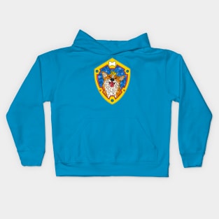 Corgi Stained Glass Kids Hoodie